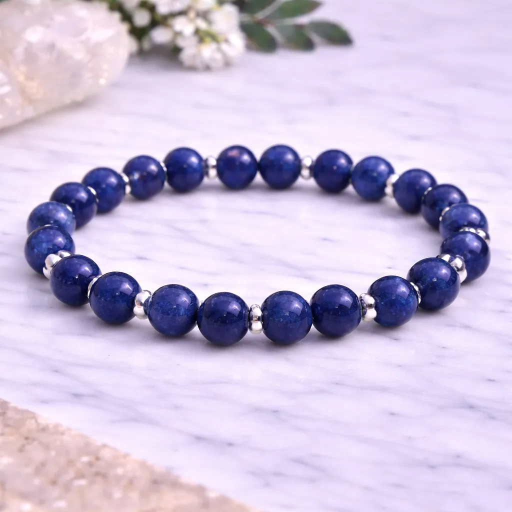 Lapis Lazuli Silver Bracelet